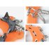 Children Winter Warm Outdoor Non slip Ultra Stable 11 Tooth Crampons Climbing Snowshoe Shoes Cover XS code   yellow  28 32 horses  11 teeth
