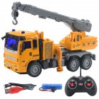Children Wireless Remote Control Engineering Car Fire Truck Four-channel Electric Car Model Toy With Light crane 1:30