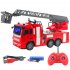 Children Wireless Remote Control Engineering Car Fire Truck Four channel Electric Car Model Toy With Light fire ladder truck 1 30