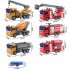 Children Wireless Remote Control Engineering Car Fire Truck Four channel Electric Car Model Toy With Light fire ladder truck 1 30
