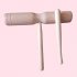 Children  Wooden  Percussion  Instrument Treble Bass Double Sound Tube Early Education Toys For Kids No groove