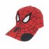 Children Youth Spider Man Cotton Cartoon Baseball Cap Outdoor Leisure Sun Protection Hat Black red Cloth cap