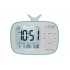 Children and Student LCD Electronic Bedside Light sensitive Smart Alarm Clock G180 red