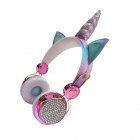 Children's Headphones Cartoon Animal Wired 3.5mm Plug Headset With Microphone colorful