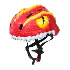Children's Helmets 3d Animal Adjustable Breathable Hole Safety Helmet For Bicycle Scooter Various Sports red_One size