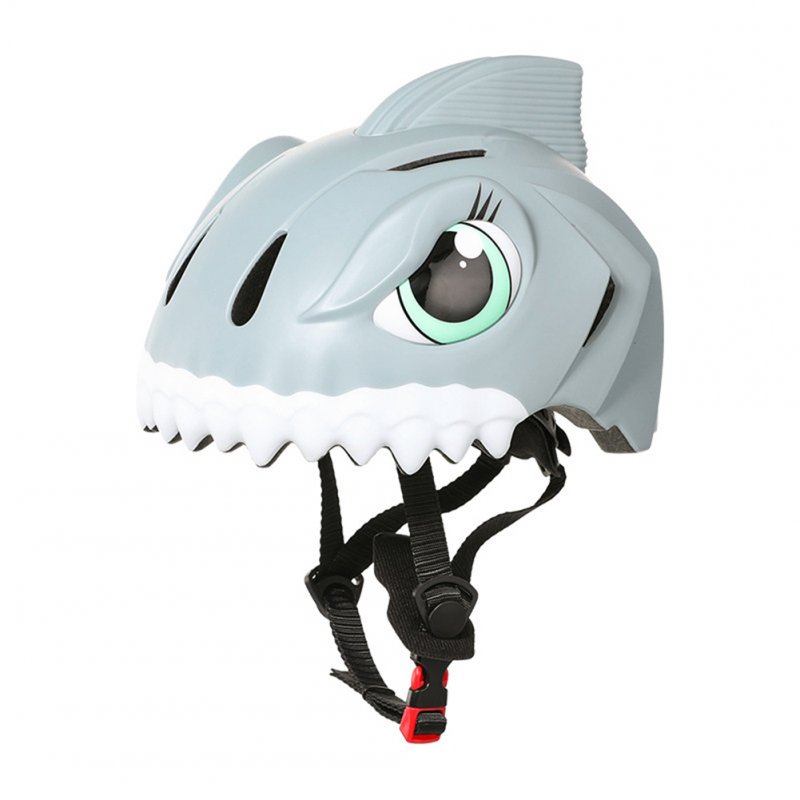 Children's Helmets 3d Animal Adjustable Breathable Hole Safety Helmet For Bicycle Scooter Various Sports Grey _One size