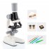 Children s High definition Microscope Science Experiment Microscope Toy blue