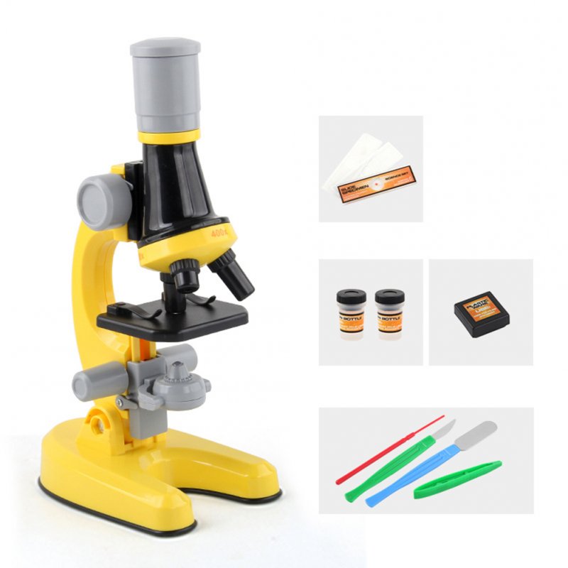 Children's High-definition Microscope Science Experiment Microscope Toy yellow