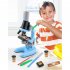 Children s High definition Microscope Science Experiment Microscope Toy blue