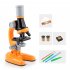 Children s High definition Microscope Science Experiment Microscope Toy yellow