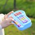 Children s  Knock on Piano Environmental ABS Colorful Kid Music Educational Toy blue