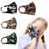 Children s Mask Dust Proof and Washable Hanging Ear Type Camouflage Masks Camouflage Orange Fine packaging