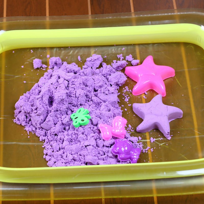Children's Play Sand Toys Indoor Castle Play Sandbox Inflatable Sand Tray Table Random Color
