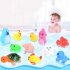 Children s Swimming Bathing Shower Water Toys Squeezing Squeaking Vocal Animals Duck Giraffe Sea Lion Toy 6pcs sea lions 75g