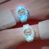 Children s Watch Cartoon Cute Translucent Luminous Silicone LED Watch white