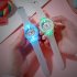 Children s Watch Cartoon Cute Translucent Luminous Silicone LED Watch white