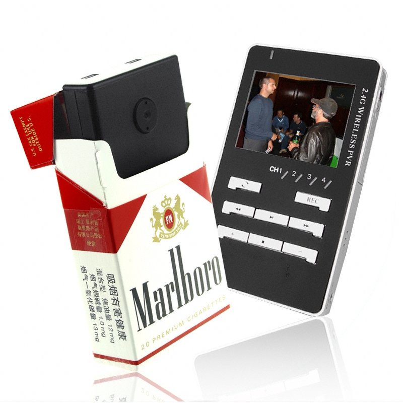 Cigarette Box Camera + Wireless Receiver / Recorder