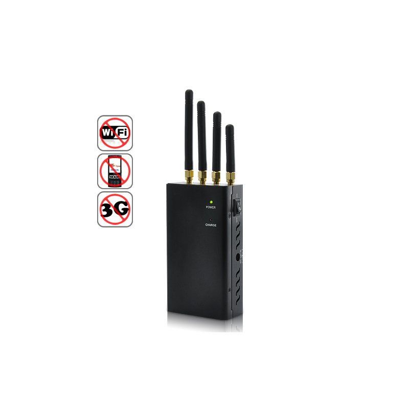 High Power Portable Cell Phone Blocker And Wifi Signal Jammer With