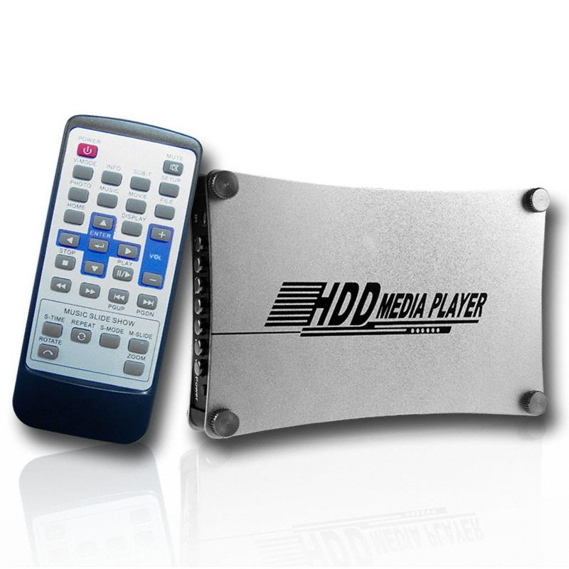 Media Player External Enclosure For 2.5 Inch IDE + SD MMC Slot
