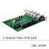 Chinavasion com  SKC 2000F    PCI 4 channel DVR card  Featuring support for 4 video input and 1 audio input on the same card with the upgrade option of expandin