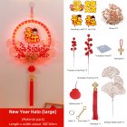 Chinese Hanging Decor Lunar New Year With Light Chinese Spring Festival Ornament For Home Wall Door Window Spring Festival Decorations Large【2024 Year 】