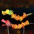 Chinese New Year Dragon Lanterns  Cartoon Dragon Dance Handmade DIY Paper Lantern Chinese Spring Festival Traditional Decoration For Boys Girls Gifts orange