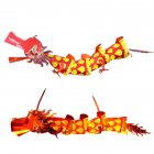 Chinese New Year Dragon Lanterns, Cartoon Dragon Dance Handmade DIY Paper Lantern Chinese Spring Festival Traditional Decoration For Boys Girls Gifts red