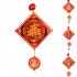 Chinese New Year Hanging LED Lights Battery Version Hanging Ornament Lunar Year Red Pendants With Red Lantern Knot For Decoration Momofuku