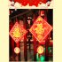 Chinese New Year Hanging LED Lights Battery Version Hanging Ornament Lunar Year Red Pendants With Red Lantern Knot For Decoration Momofuku