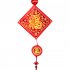 Chinese New Year Hanging LED Lights Battery Version Hanging Ornament Lunar Year Red Pendants With Red Lantern Knot For Decoration Momofuku
