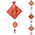 Chinese New Year Hanging LED Lights Battery Version Hanging Ornament Lunar Year Red Pendants With Red Lantern Knot For Decoration Momofuku