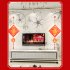 Chinese New Year Hanging LED Lights Battery Version Hanging Ornament Lunar Year Red Pendants With Red Lantern Knot For Decoration Momofuku
