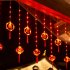 Chinese New Year LED Lantern Lighted Up Chinese Spring Festival Hanging Ornaments For Home Wall Door Window Decorations B