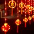 Chinese New Year LED Lantern Lighted Up Chinese Spring Festival Hanging Ornaments For Home Wall Door Window Decorations B