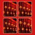 Chinese New Year LED Lantern Lighted Up Chinese Spring Festival Hanging Ornaments For Home Wall Door Window Decorations B