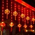 Chinese New Year LED Lantern Lighted Up Chinese Spring Festival Hanging Ornaments For Home Wall Door Window Decorations B