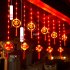 Chinese New Year LED Lantern Lighted Up Chinese Spring Festival Hanging Ornaments For Home Wall Door Window Decorations B