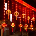 Chinese New Year LED Lantern Lighted Up Chinese Spring Festival Hanging Ornaments