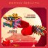 Chinese New Year Paper Dragon Decoration 3D Dragon Hanging Garland Crafts Handheld Dragon Toys Gift For Kids Boy And Girls Ruyi Pink Dragon
