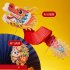 Chinese New Year Paper Dragon Decoration 3D Dragon Hanging Garland Crafts Handheld Dragon Toys Gift For Kids Boy And Girls Ruyi Pink Dragon