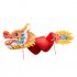 Chinese New Year Paper Dragon Decoration 3D Dragon Hanging Garland Crafts Handheld Dragon Toys Gift For Kids Boy And Girls Ruyi Pink Dragon