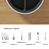 Chopstick Holder Rotary Knife Rack Multi functional 360 degree Rotating Kitchen Knife Fork Rack Storage Box black white