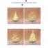 Christmas 3d Night Light Creative Santa Claus Christmas Tree USB Table Lamp Christmas tree