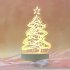 Christmas 3d Night Light Creative Santa Claus Christmas Tree USB Table Lamp Christmas tree snowman