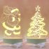 Christmas 3d Night Light Creative Santa Claus Christmas Tree USB Table Lamp Christmas tree snowman