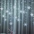 Christmas 96 Led Snowflake String Lights 8 Lighting Modes Waterproof Fairy Lights Lamps US Plug Colorful