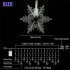 Christmas 96 Led Snowflake String Lights 8 Lighting Modes Waterproof Fairy Lights Lamps US Plug Colorful