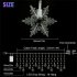 Christmas 96 Led Snowflake String Lights 8 Lighting Modes Waterproof Fairy Lights Lamps EU Plug Warm White