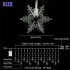 Christmas 96 Led Snowflake String Lights 8 Lighting Modes Waterproof Fairy Lights Lamps EU Plug Cold White