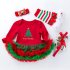 Christmas Baby Long Sleeve Jumpsuit Dress   Headband   Knee Pads   Shoes Jumpsuit Set for Girls Christmas hat 73  6 12 months 